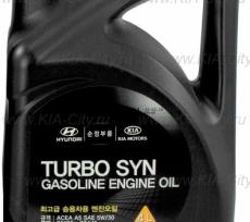 Моторное масло синтетическое turbo syn gasoline 5w-30 4л Kia Rio III