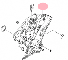 Крышка цепи грм Kia Quoris