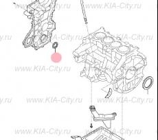 Сальник коленвала передний Kia Picanto III