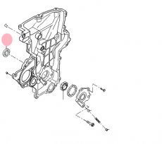 Сальник коленвала передний Kia Ceed