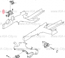 Кронштейн двигателя Kia Optima IV