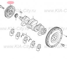 Шкив коленвала 1.2 Kia Picanto III