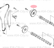 Шестерня распредвала выпускного 2.0 Kia Sportage IV