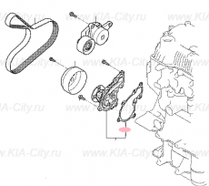 Прокладка помпы 1.0 Kia Picanto III