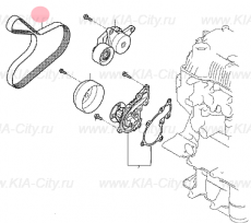 Ремень приводной 1.0 120см Kia Picanto III