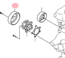 Шкив помпы Kia Cerato