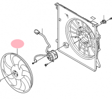 Вентилятор охлаждения Kia Mohave
