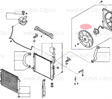 Вентилятор охлаждения Kia Picanto III