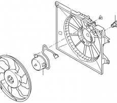 Вентилятор охлаждения в сборе Kia Venga