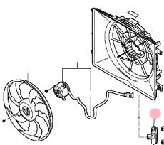 Блок управления вентилятором охлаждения Kia Quoris