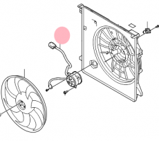 Мотор вентилятора охлаждения Kia Mohave