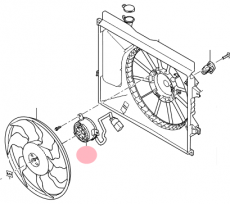 Мотор вентилятора охлаждения Kia Soul