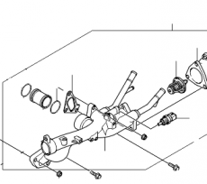 Прокладка температурного контроллера 1 Kia Mohave