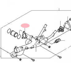 Прокладка температурного контроллера 2 Kia Mohave
