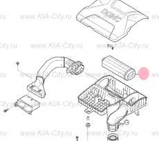 Фильтр воздушный 1.0-1.2 Kia Picanto III