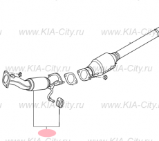 Глушитель передний Kia Sportage IV