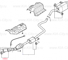 Глушитель передний Kia Picanto III