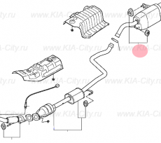 Глушитель задний Kia Picanto III