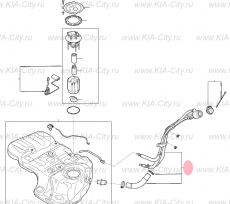 Шланг топливо-заправочной горловины Kia Sorento III Prime