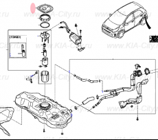 Крышка топливного насоса Kia Picanto III