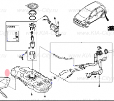 Топливный бак Kia Picanto III