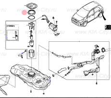 Кожух топливного насоса Kia Picanto III