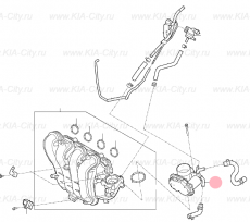 Дроссельная заслонка 1.2 Kia Picanto III
