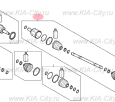 Вал приводной передний левый Kia Optima IV