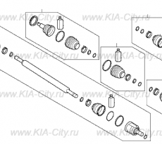 Вал приводной передний правый Kia Optima IV