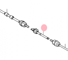 Вал приводной передний промежуточный Kia Sportage III