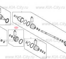 Пыльник шруса левого внутреннего Kia Optima IV