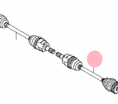 Вал приводной задний левый Kia Sportage III