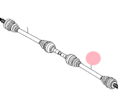 Вал приводной задний левый Kia Quoris