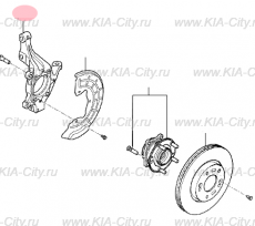 Кулак передний левый Kia Optima IV