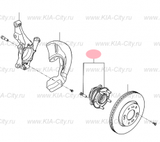 Ступица передняя '15 Kia Sportage IV