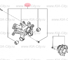 Кулак задний левый Kia Optima IV