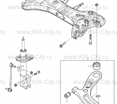 Опора шаровая передняя Kia Picanto III