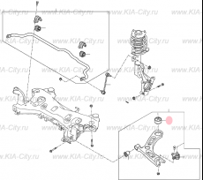 Сайлентблок переднего рычага задний Kia Optima IV