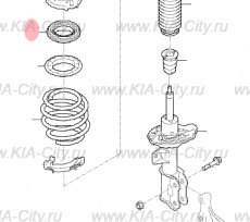 Подшипник опорный передний Kia Cerato