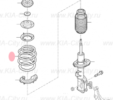 Пружина передняя Kia Picanto III