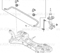 Стабилизатор устойчивости передний Kia Picanto III