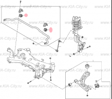 Втулка стабилизатора переднего Kia Optima IV