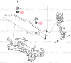 Втулка стабилизатора переднего Kia Sportage IV