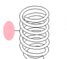 Пружина задняя Kia Picanto II