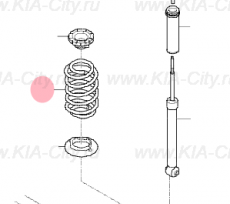 Пружина задняя Kia Picanto III