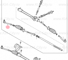 Наконечник рулевой тяги правый Kia Picanto III