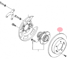Диск тормозной задний Kia Venga
