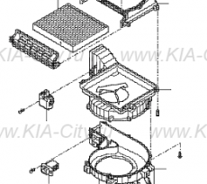 Привод печки Kia Sorento III Prime