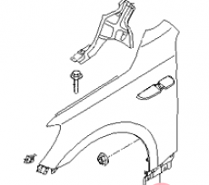 Крыло переднее левое Kia Quoris