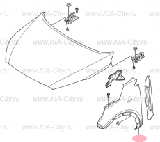 Крыло переднее левое Kia Sorento III Prime